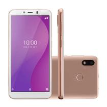 Smartphone multilaser g p9096 32gb 4g tela 5.5 dourado