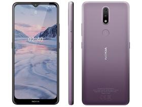 Smartphone Nokia 2.4 64GB Roxo 4G Octa-Core - 3GB RAM Tela 6,5” Câm. Dupla + Selfie 5MP