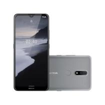 Smartphone nokia 2.4 64gb tela 6.5 hd 3gb ram dual cinza