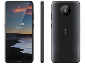 Smartphone Nokia 5.3 128GB Preto 4G Octa-Core 4GB RAM 6,55” Câm. Quádrupla + Selfie 8M