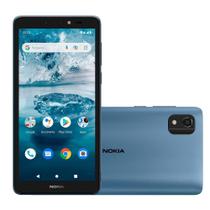 Smartphone Nokia C2 Segunda Edição, Azul, Tela 5.7", 4G+Wi-Fi, Câm. Traseira 5MP, Câm. Frontal 2MP, 2GB RAM, 32GB