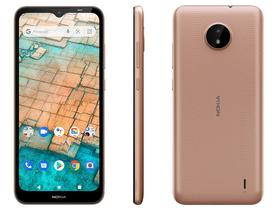 Smartphone Nokia C20 32GB Dourado 4G Octa-Core 2GB RAM Tela 6,5” Câm. 5MP + Câm. Selfie 5M