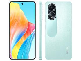 Smartphone OPPO A58 256GB Verde 4G 8GB + 8GB (RAM+) 6,72" Câm. 50MP + Selfie 8MP Dual Chip