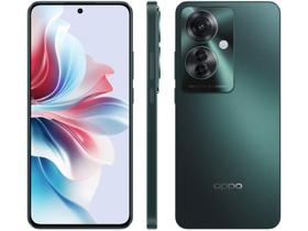 Smartphone OPPO Reno11 F 256GB Verde 5G 8GB RAM 6,7" Câm. Tripla + Selfie 32MP Dual Chip