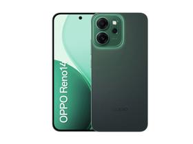 Smartphone OPPO Reno14 F 256GB 5G 12GB RAM Verde Luminoso 6,57" Câm. Tripla + Selfie 32MP