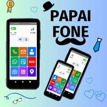 Smartphone papaifone 32gb botão sos redes sociais zap zap - MULTILASER