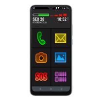 Smartphone para Idosos com Tela Grande 6,5 Dois chips 4G Wifi 32gb 2gb ZAP ZAP Youtube e muito mais!