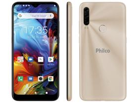 Smartphone Philco HIT P10 128GB Dourado 4G - Octa-Core 4GB 6,2” Câm. Tripla + Selfie 8M Smartphone Philco HIT P10 128GB Dourado 4G - Octa-Core 4GB 6,2” Câm. Tripla + Selfie 8M