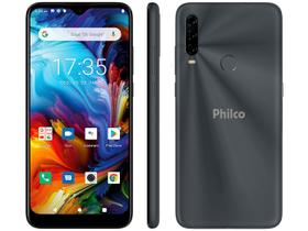 Smartphone Philco HIT P10 128GB Space Grey 4G Octa-Core 4GB Tela 6,2” Câm. Tripla + Selfie 8M