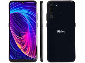 Smartphone Philco Hit P12 128GB Dark Blue 4G 4GB RAM Tela 6,52” Câm. Quádrupla + Selfie 8MP