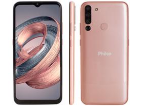 Smartphone Philco Hit P12 128GB Rose Gold 4G 4GB RAM Tela 6,52” Câm. Quádrupla + Selfie 8M