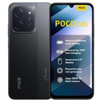 Smartphone POCO C85 Global 8GB RAM 256GB Tela 6,9" 120Hz, Câmera 50MP, Preto - Xiaomi Smartphone POCO C85 Global 8GB RAM 256GB Tela 6,9" 120Hz, Câmera 50MP, Preto - Xiaomi