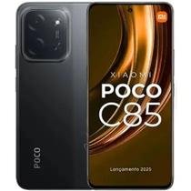 Smartphone POCO C85 NFC Lançamento Xiaomi 2025 50mp tela 6,9 120Hz 256GB 8GB Ramboost
