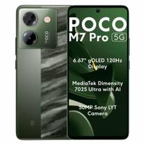 Smartphone POCO M7 Pro 5G Global 256GB 12GB RAM Dual SIM Tela 6.67" - Verde