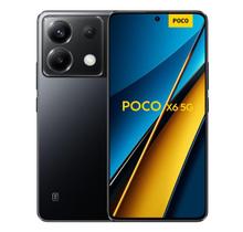 Smartphone POCO X6 5G Preto, 256GB, Tela 6,67", 8GB de RAM, Câmera Traseira Tripla, Android 13 e Processador Octa-Core