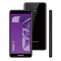 Smartphone Positivo Twist 3 S513 32 GB 3G Tela 5.5” Câmera Traseira 8MP Android Oreo Preto
