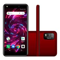 Smartphone Positivo Twist 4 Preto Quad-Core 1.3GHz Android 10 (Go Edition) Dual SIM 4G Memória 64GB / 1GB RAM Tela 5.5" Pol. Câmera 8MP Selfie 8MP S51