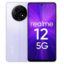 Smartphone Realme 12 5G, 512GB, 8GB RAM, Android 14, Câmera 108MP com IA, Tela 6,72 polegadas IPS LCD 120Hz, Dual SIM, Bateria 5000mAh