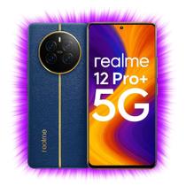 Smartphone Realme 12 Pro Plus 5G, 512GB, 12GB RAM, Câmera Tripla 200MP, Dual SIM, Android 14, Tela 6,7 polegadas AMOLED 120Hz, Bateria 5000mAh, AZUL