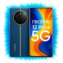 Smartphone Realme 12 Pro Plus 5G, 512GB, 12GB RAM, Tela 6,7 polegadas AMOLED 120Hz, Câmera Tripla 200MP, Bateria 5000mAh, Android 14, Dual SIM, AZUL