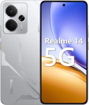 Smartphone Realme 14 5G 256GB 12GB RAM Dual SIM Tela 6.67" - Prata Smartphone Realme 14 5G 256GB 12GB RAM Dual SIM Tela 6.67" - Prata