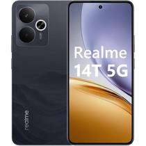 Smartphone Realme 14T 5G, 256GB, 8GB RAM, Android 15, Câmera 50MP, Tela 6,67 AMOLED 120Hz, Bateria 6000mAh, Dual SIM, Preto Smartphone Realme 14T 5G, 256GB, 8GB RAM, Android 15, Câmera 50MP, Tela 6,67 AMOLED 120Hz, Bateria 6000mAh, Dual SIM, Preto