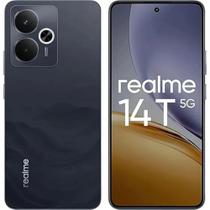 Smartphone Realme 14T 5G 256GB, 8GB RAM, Tela 6,67, AMOLED 120Hz, Câm. 50MP com IA, Preto Smartphone Realme 14T 5G 256GB, 8GB RAM, Tela 6,67, AMOLED 120Hz, Câm. 50MP com IA, Preto