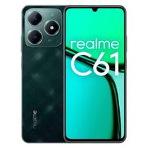 Smartphone Realme C61 RMX3930 256GB 8GB RAM Dual SIM NFC Tela 6.74 Dark Green Verde