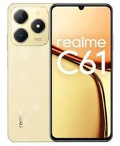Smartphone Realme C61 RMX3930 256GB 8GB RAM Dual SIM NFC Tela 6.74 Dourado Smartphone Realme C61 RMX3930 256GB 8GB RAM Dual SIM NFC Tela 6.74 Dourado
