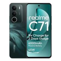 Smartphone realme C71 8 GB RAM 256 GB Tela 6,67 120 Hz Bateria 6 300 mAh Android 15 Verde Smartphone realme C71 8 GB RAM 256 GB Tela 6,67 120 Hz Bateria 6 300 mAh Android 15 Verde