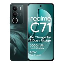 Smartphone realme C71 8 GB RAM 256 GB Tela 6,67" 120 Hz Bateria 6 300 mAh Android 15 - Verde