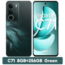 Smartphone Realme C71 8GB RAM 256GB Tela 6,67" 120 Hz Bateria 6000 mAh Forest Owl