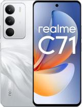 Smartphone Realme C71 8GB RAM 256GB Tela 6,67" 120Hz Bateria 6000mAh White Swan