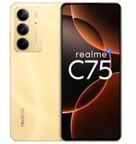 Smartphone_Realme_C75 256GB 8GB NFC Prova dágua 6000mAh Câmera dupla 50MP Dourado