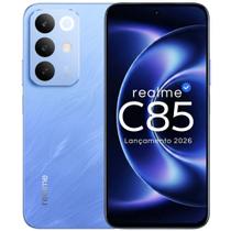 Smartphone realme c85 lançamento 2026 nfc 256gb 50mp 16gb ramboost 7000mah snapdragon super resistencia ip68