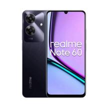 Smartphone Realme Note 60 128GB 4GB ram lançamento homologado Anatel cor preta