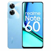 Smartphone Realme Note 60 4G, 128GB, 4GB RAM, Tela 6,5 HD, Câmera 50MP, Dual SIM, Azul Desempenho e Economia