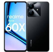 Smartphone Realme Note 60 X 128GB 4GB até 12GB ramboost Tela 6.74 90Hz Bateria 5000mAh IP54 Dual Chip Desbloqueio Facial Expansível até 2TB