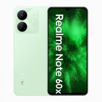 Smartphone Realme Note 60x, 64GB, 3GB RAM, Tela 6,72 polegadas 120Hz, Câmera 50MP com IA, Bateria 5000mAh, Android 14, Dual SIM, verde
