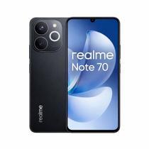 Smartphone Realme Note 70 128GB 4GB RAM, Android 14, Tela 6,67 polegadas 120Hz, Câmera 108MP Frontal 16MP, Bateria 5000mAh, Dual Chip, Preto