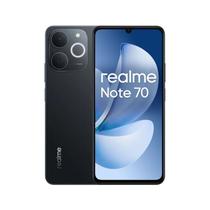 Smartphone Realme Note 70, 128GB, 4GB RAM, Tela 6,67 120Hz, Câmera 108MP Frontal 16MP, Bateria 5000mAh, Android 14, Dual Chip, Preto
