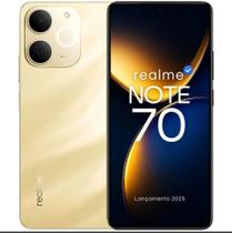 Smartphone Realme Note 70 Lançamento 2025 16GB ramboost 256gb interno tela 6,7 camera dupla tela 6,7 90Hz certificação de resistencia IP54 6300mAh