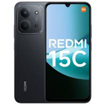Smartphone Redmi 15C 256GB 8GB RAM Tela 6.9" Câmera 50MP Midnight Black Smartphone Redmi 15C 256GB 8GB RAM Tela 6.9" Câmera 50MP Midnight Black