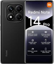 Smartphone Redmi Note 14 Pro 4G 8GB RAM 256GB Global Midnight Black - Xiaomi