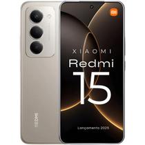 Smartphone Redmi15 Lançamento 2025 Tela 144Hz 50MP camera IA integrada 256GB 128GB 12GB ramboost bateria 7000mAh Smartphone Top 1º Custo benefício
