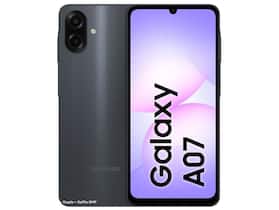 Smartphone Samsung A07 128GB Preto 4GB RAM Tela 6,7 Câm. Dupla Selfie 8MP