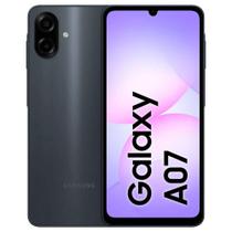 Smartphone Samsung A07 4G, 128GB, 4GB RAM + 4GB RAM Plus Câmera Traseira Dupla Preto Smartphone Samsung A07 4G, 128GB, 4GB RAM + 4GB RAM Plus Câmera Traseira Dupla Preto