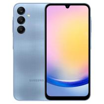 Smartphone Samsung A25 5G, 256GB, 8GB RAM, Câmera Traseira Tripla Azul Claro