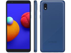 Smartphone Samsung Galaxy A01 Core 32GB Azul 4GB Octa-Core 2GB RAM Tela 5,3” Câm. 8MP + Selfie 5MP