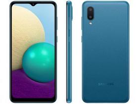 SMARTPHONE Samsung Galaxy A02 32GB 4G DUAL CHIP Quad-Core 2GB RAM 6,5” Câm. Dupla+Selfie 5MP ANATEL
